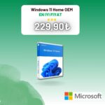 windows 11 home oem lisans anahtarı