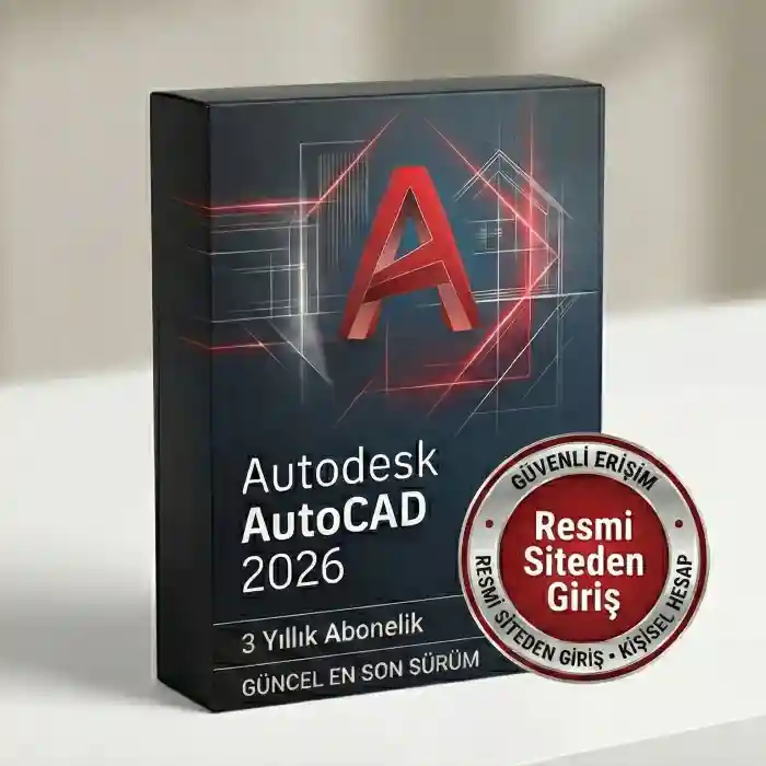 AutoCAD 2026 TAM SÜRÜM 3 YIL 2 KULLANICI