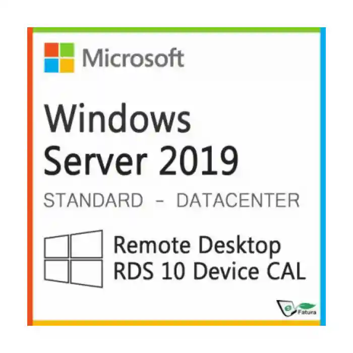 Orijinal Microsoft Windows Server 2019 RDS CALL 10 Kullanıcı BİREYSEL